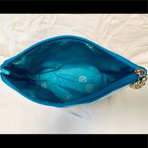 🌊Bath & Body Works Blue Ocean Canvas Cosmetic Bag - Picture 5 of 5